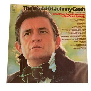 Vtg The World Of Johnny Cash Deluxe 2-Record Set Vinyl  *Only Disc One* 1970